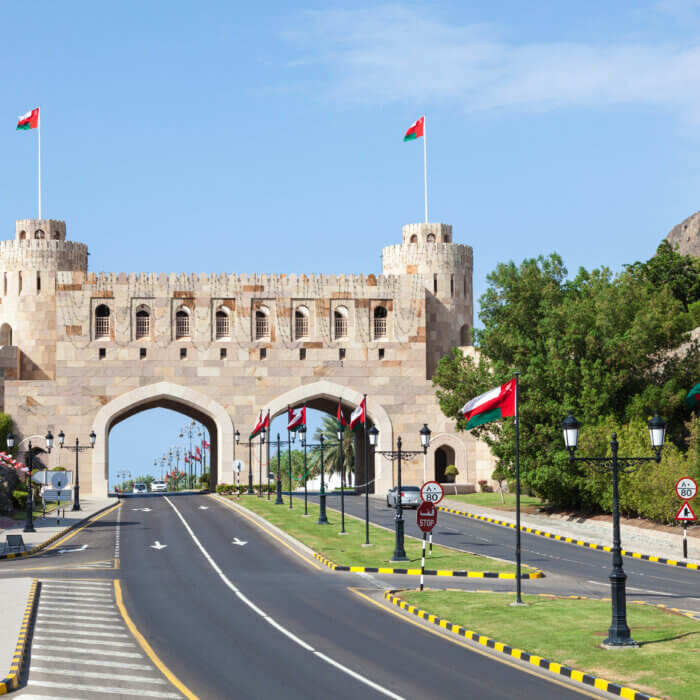 Image show a view of Muscat, Oman