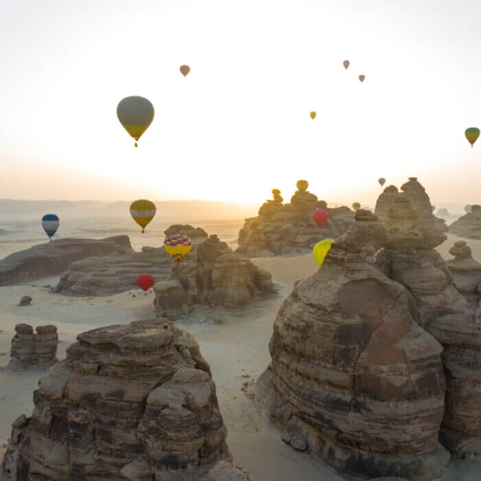 Sandstone Formations in Al Ula
