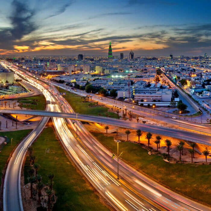 Image of highway in Riyadh, Saudi Arabia
