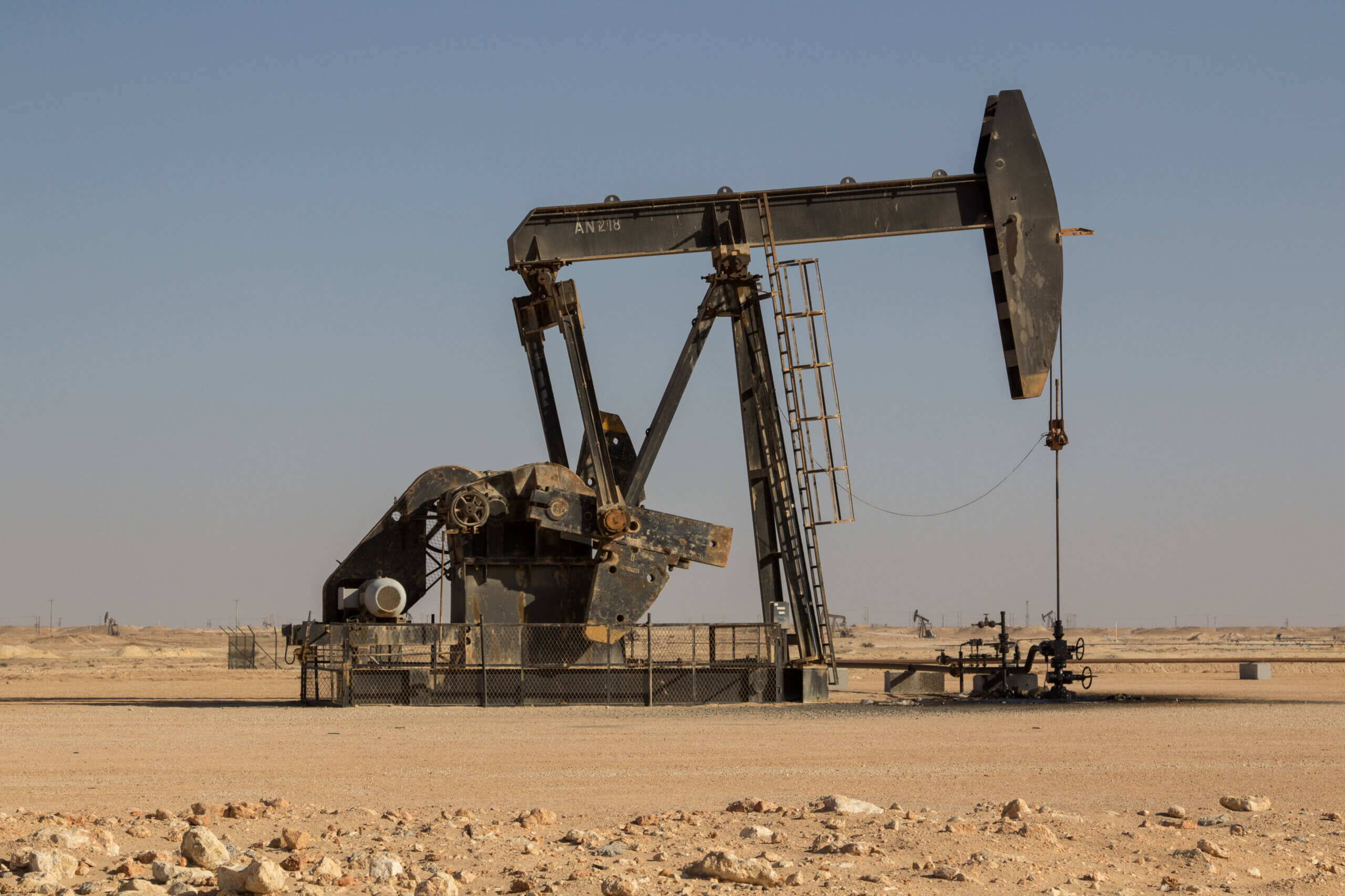 Image shows extraction of minerals in Oman