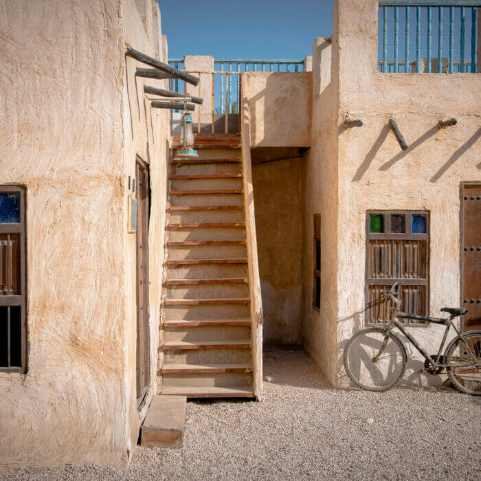 Image of bicycle in the Heritage Village, Doha, Qatar