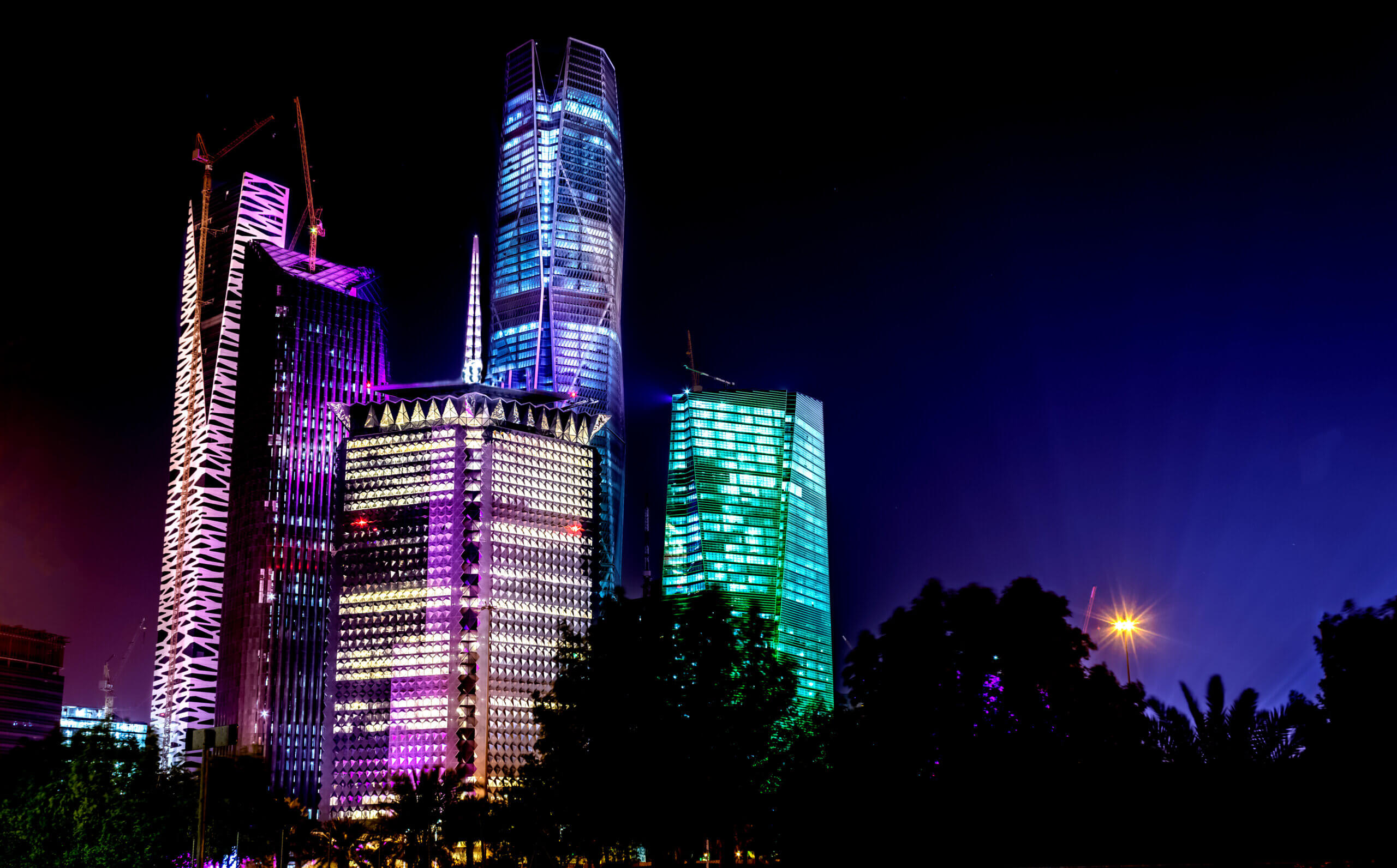 View of buildings in Saudi Arabia