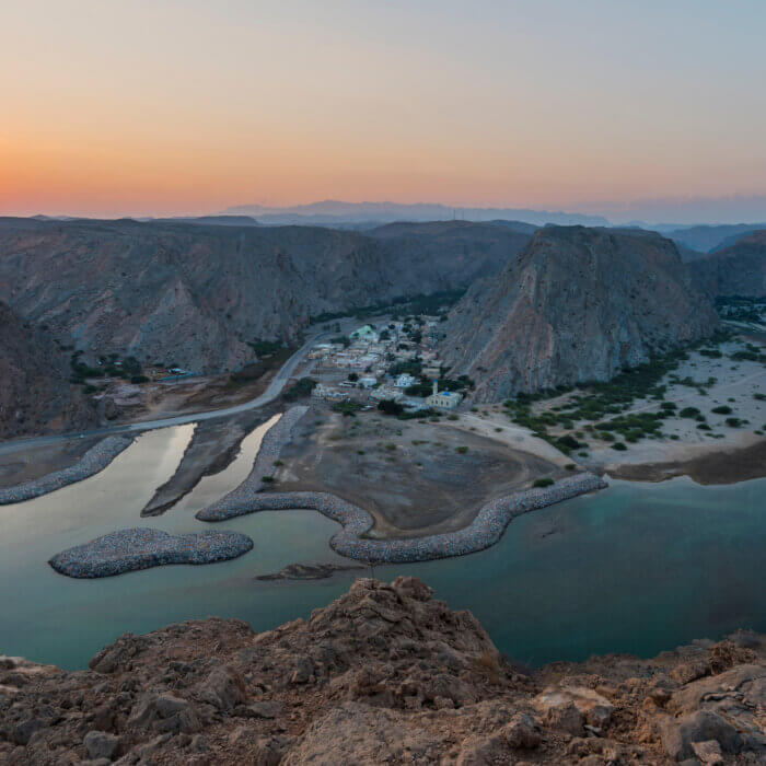 View of Yitti Village, Oman