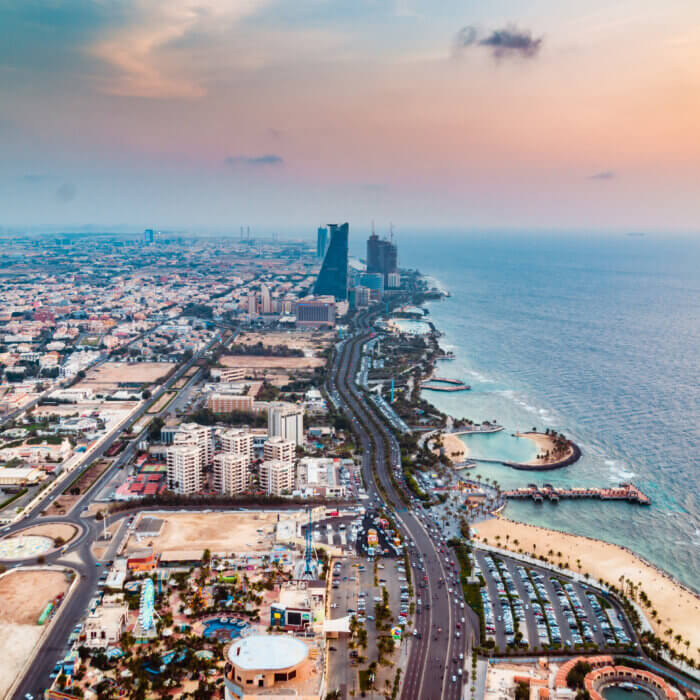 View of Cornice in Jeddah, Saudi Arabia