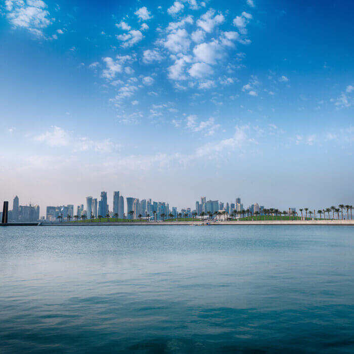 View of Downtown Doha, Qatar