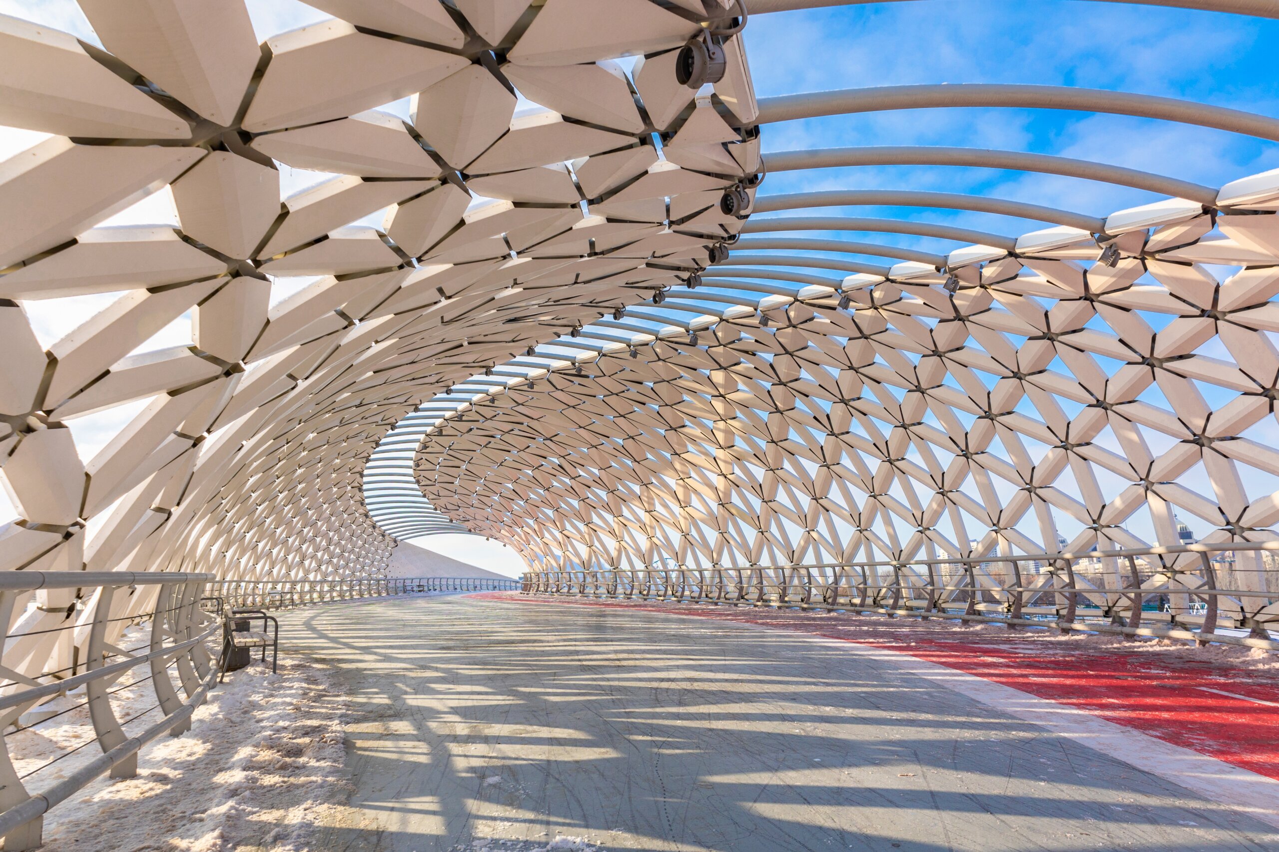 Image shows Fish bridge in Kazakhstan