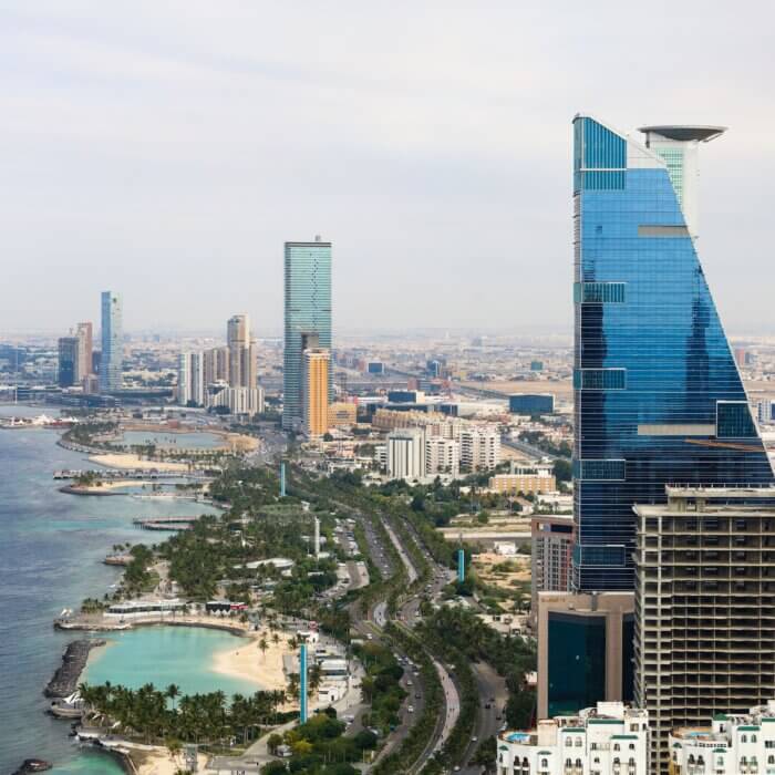 View of Jeddah City, Saudi Arabia