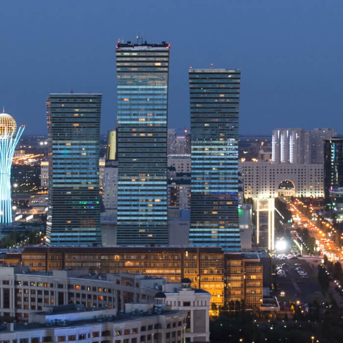 View of downtown Astana, Kazakhstan