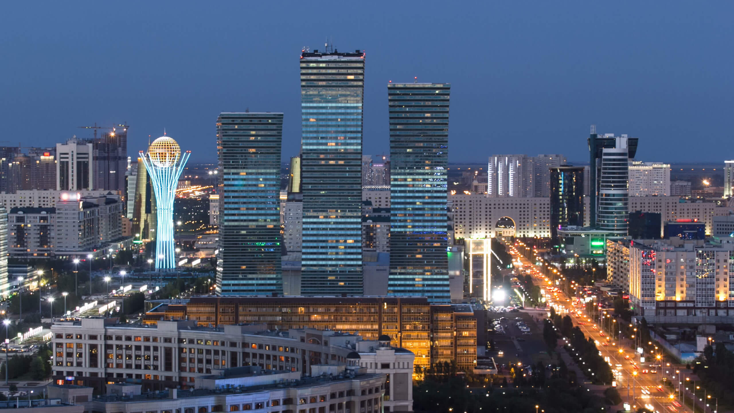 View of downtown Astana, Kazakhstan